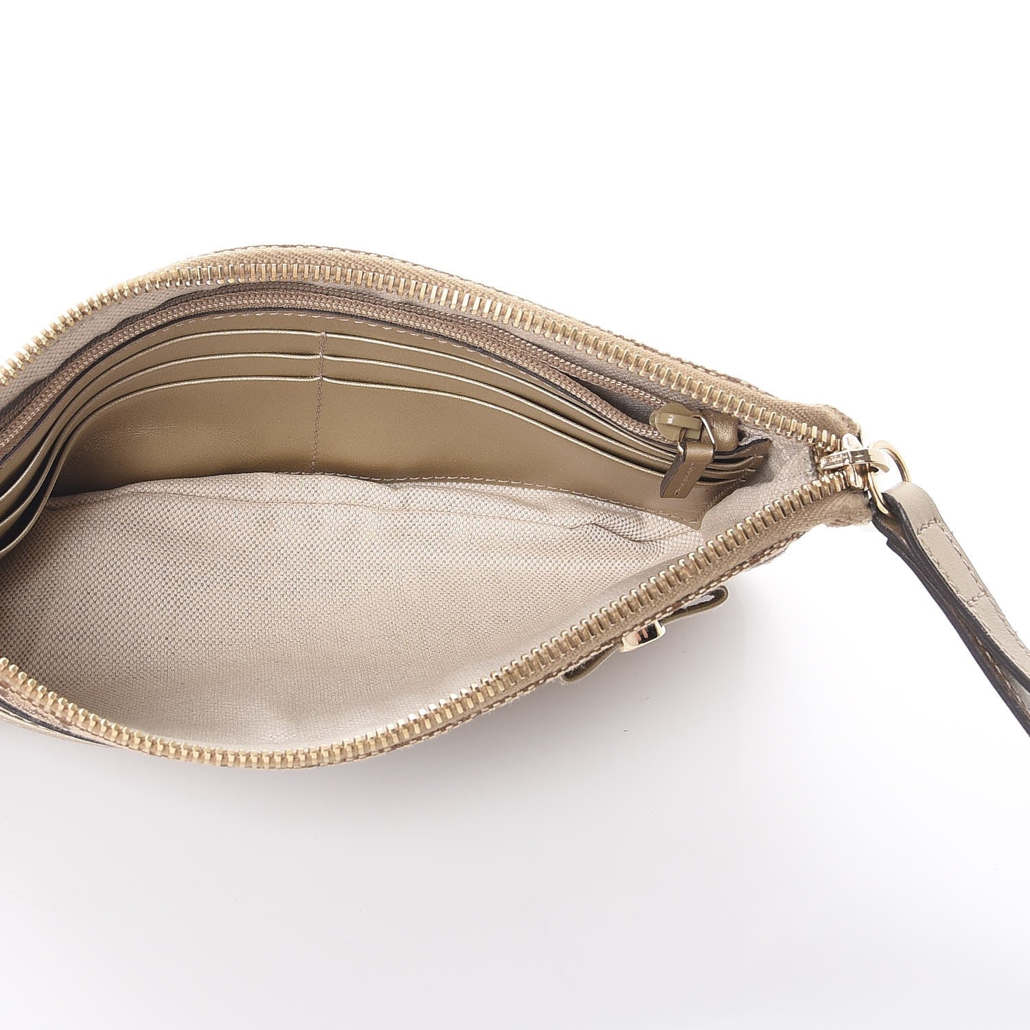Gucci Monogram Mayfair Wristlet Champagne 5 of 8