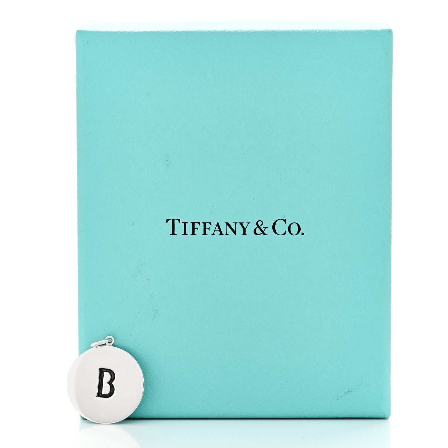 Tiffany Sterling Silver Block Letter B Charm 5 of 5