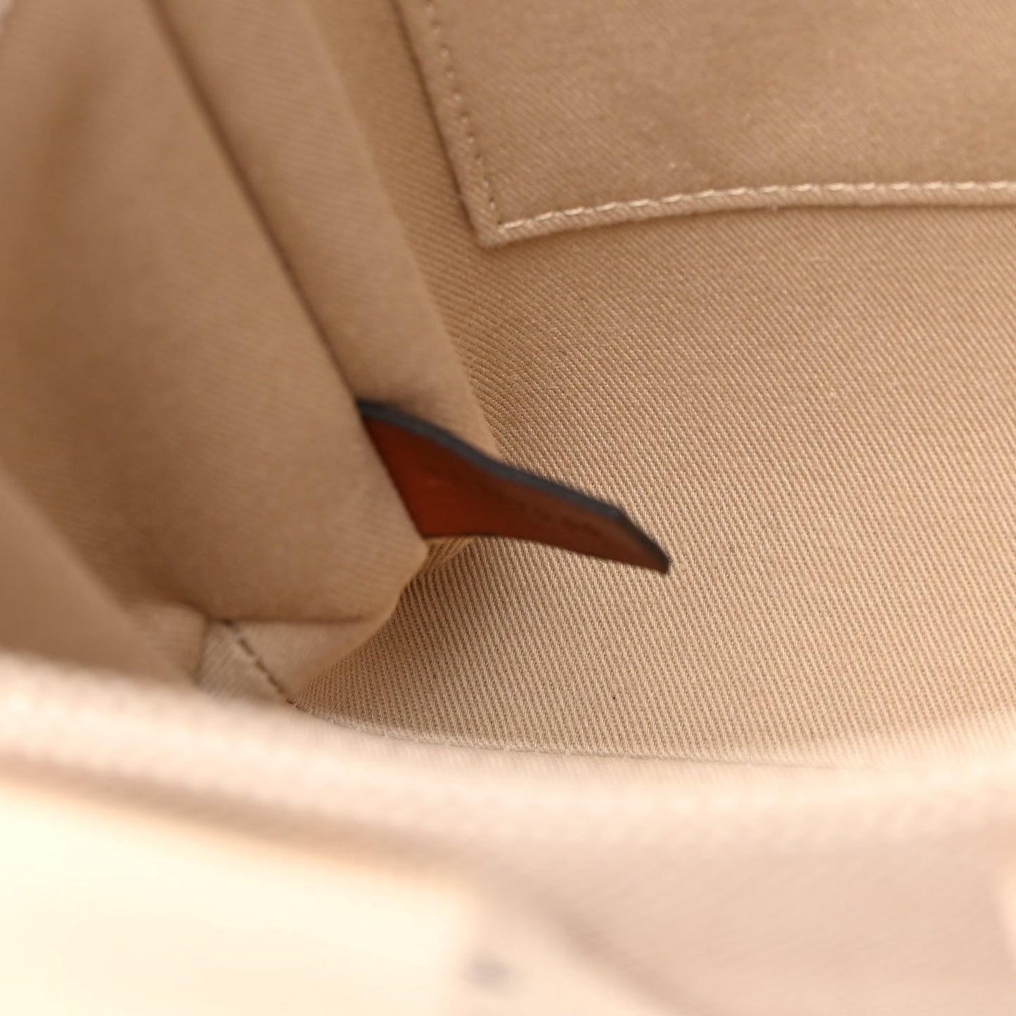Cotton Calfskin Small Woody Ribbon Tote White Brown