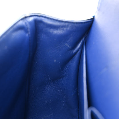 Chanel Patent Quilted Jumbo Double Flap Blue 17 of 20