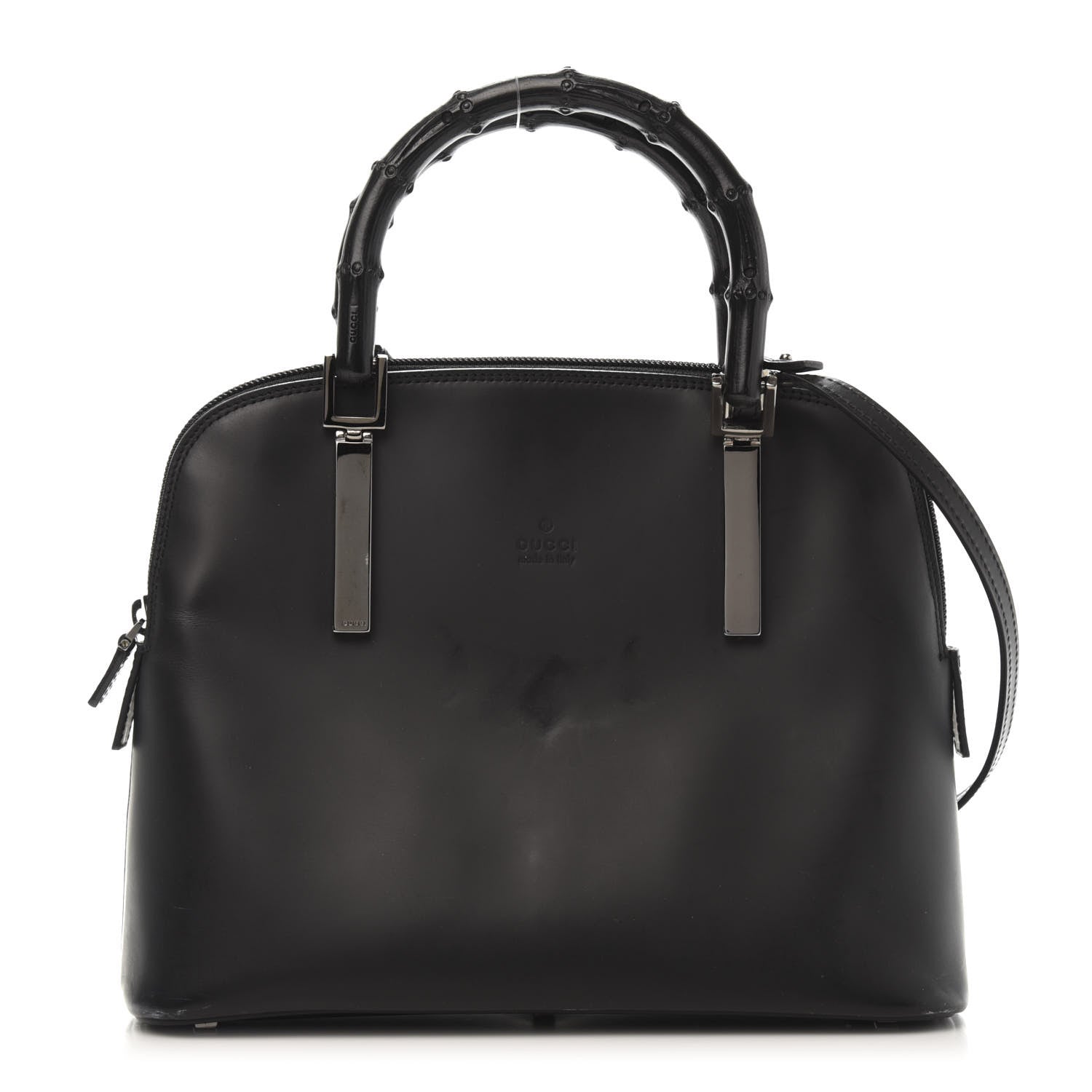 Gucci Calfskin Bamboo Top Handle Black 1 of 10