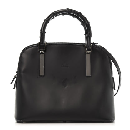 Gucci Calfskin Bamboo Top Handle Black 1 of 10