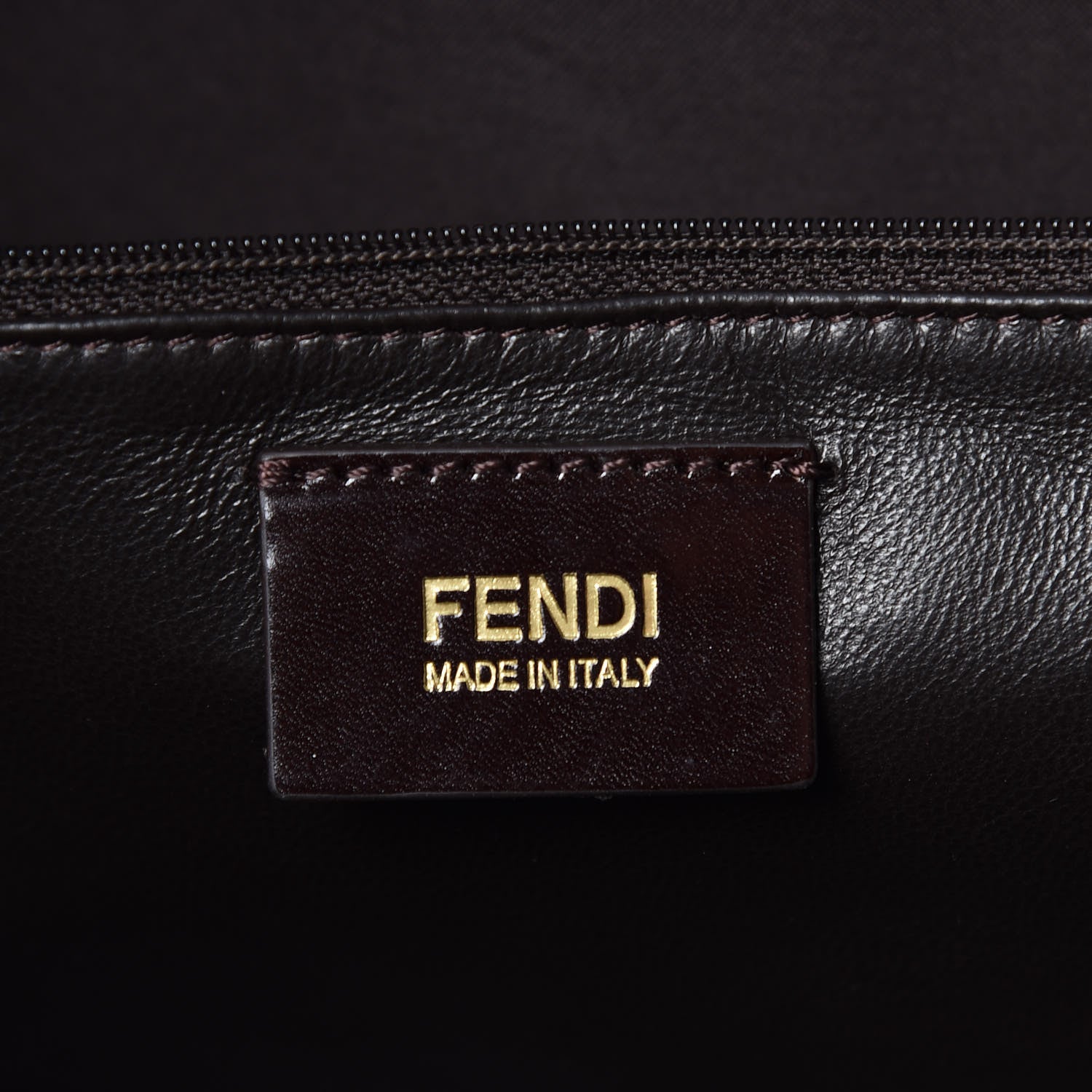 Fendi Vitello Large Convertible Baguette Moro 7 of 10