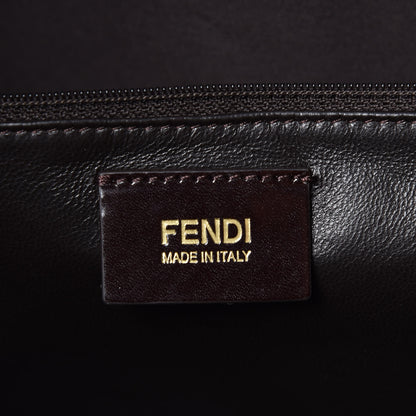 Fendi Vitello Large Convertible Baguette Moro 7 of 10