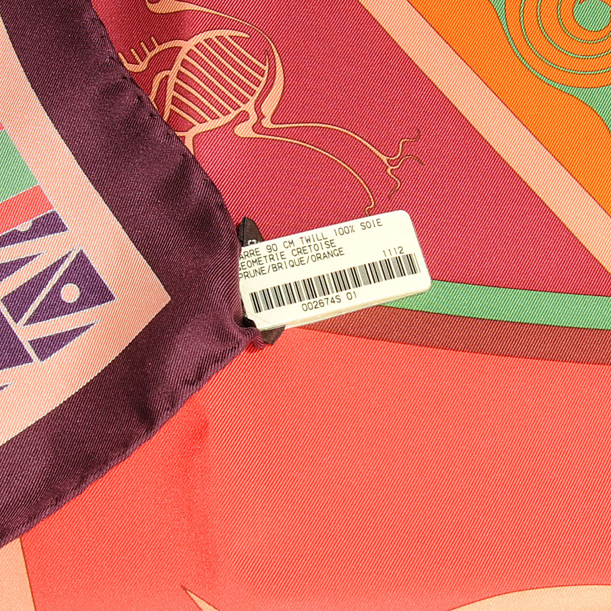Hermes Silk Geometrie Cretoise Scarf 90 5 of 6
