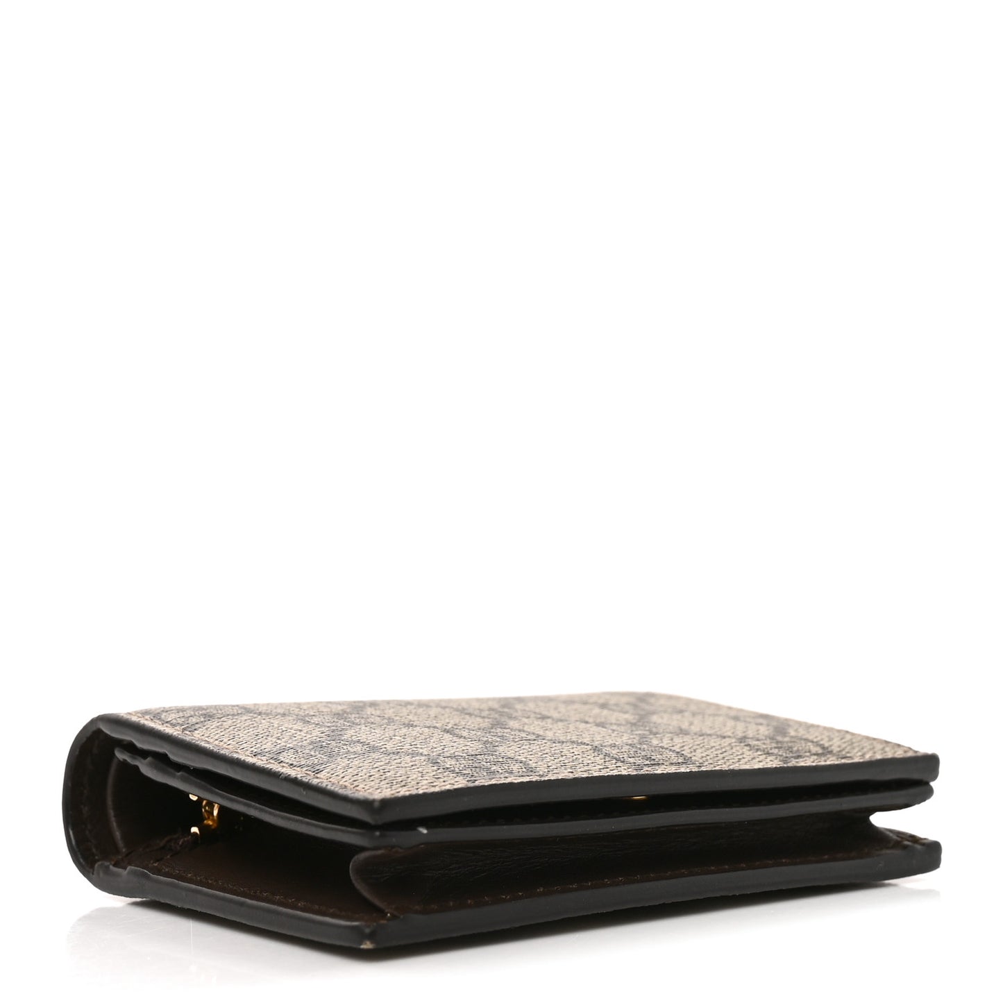 GG Supreme Monogram Card Case Beige