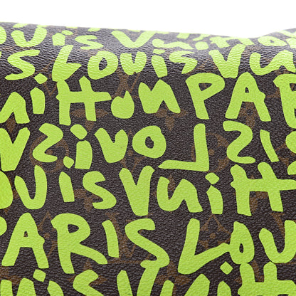 Louis Vuitton Monogram Graffiti Speedy 30 Green 15 of 16