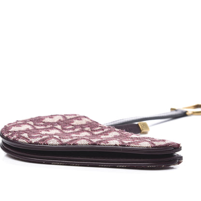 Christian Dior Oblique Saddle Coin Purse Bordeaux 6 of 11