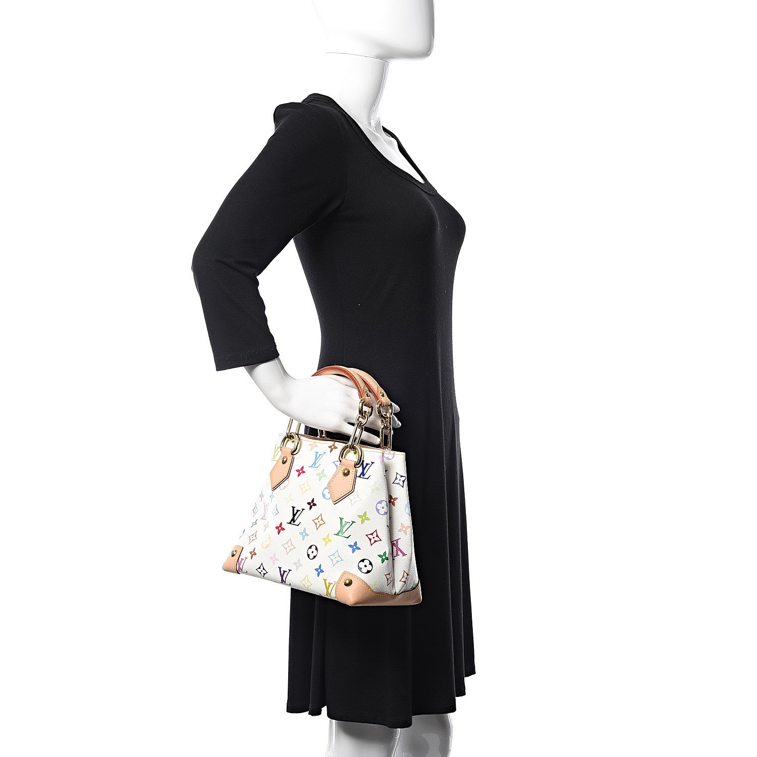 Louis Vuitton Monogram Multicolor Audra White 2 of 10