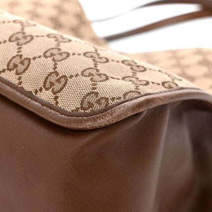 Gucci Monogram Horsebit 1955 Tote Bag Beige Brown Sugar 11 of 12