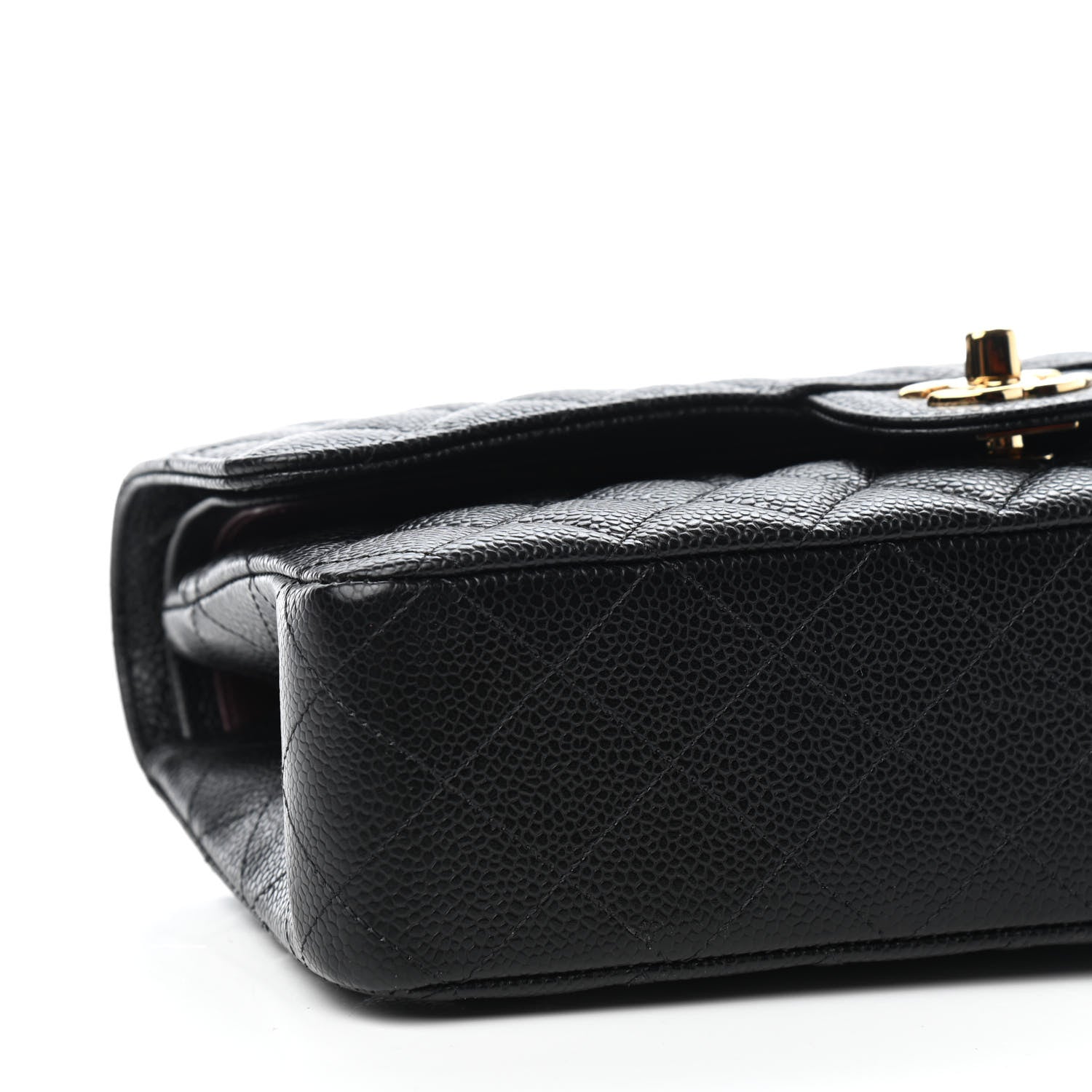 Chanel Caviar Quilted Medium Double Flap Black 8 of 9