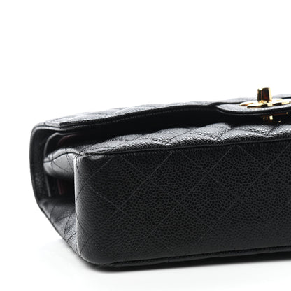 Chanel Caviar Quilted Medium Double Flap Black 8 of 9
