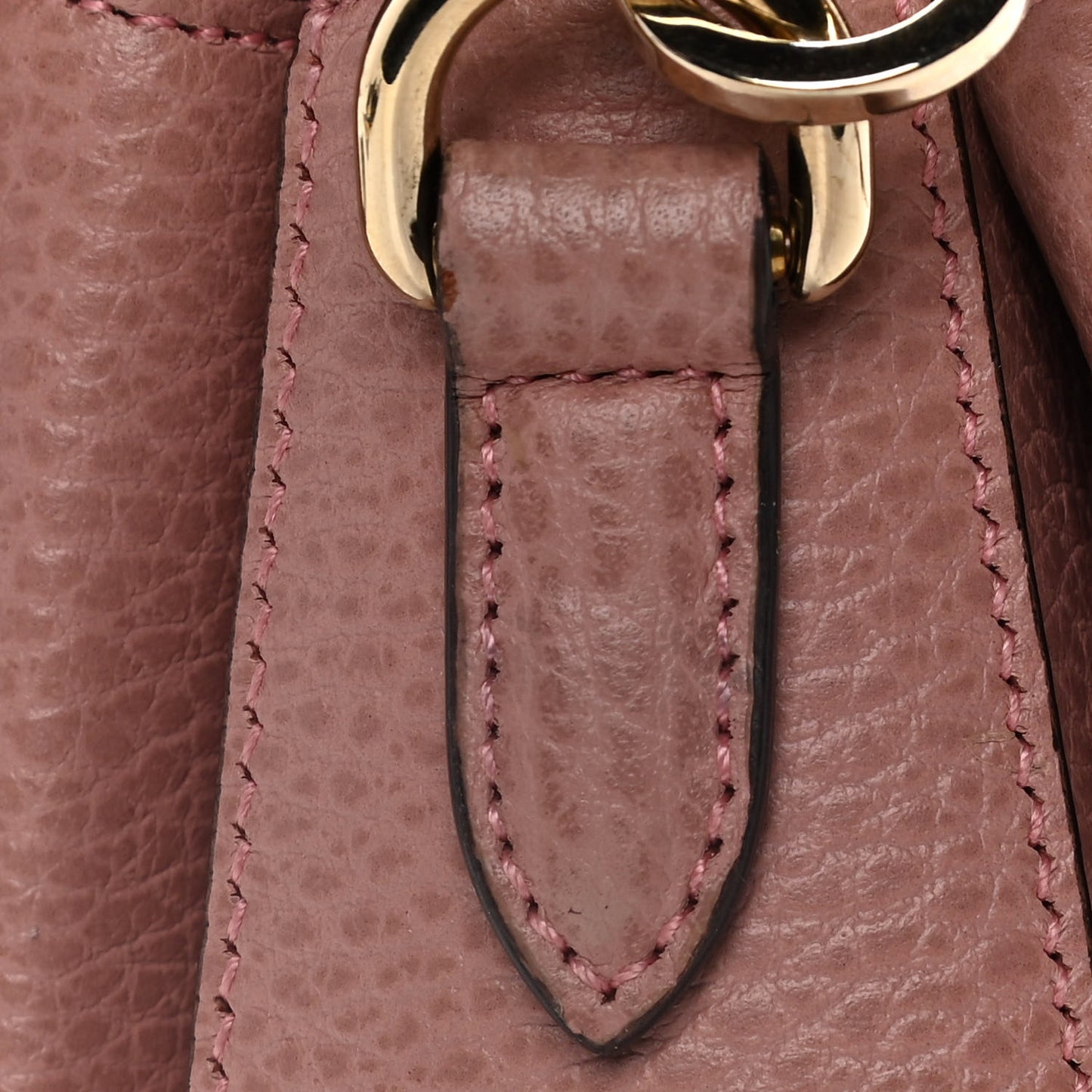 Dollar Calfskin Interlocking G Top Handle Shoulder Bag Soft Pink