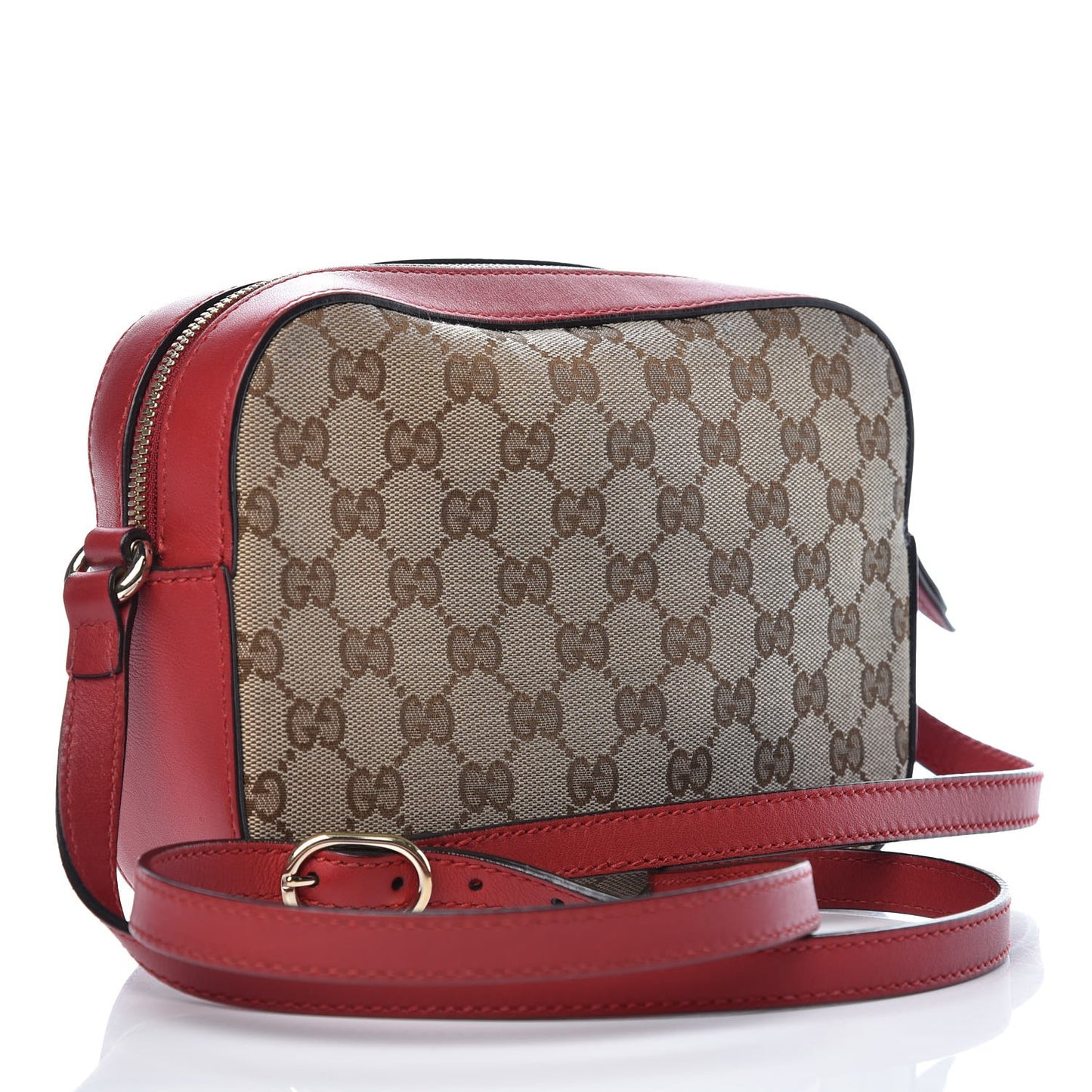 Monogram GG Supreme Web Small Webby Bee Shoulder Red