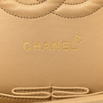 Chanel Lambskin Quilted Medium Double Flap Beige 6 of 15