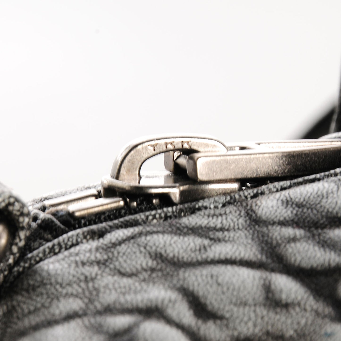 Lambskin Rocco Dumbo Satchel Silver