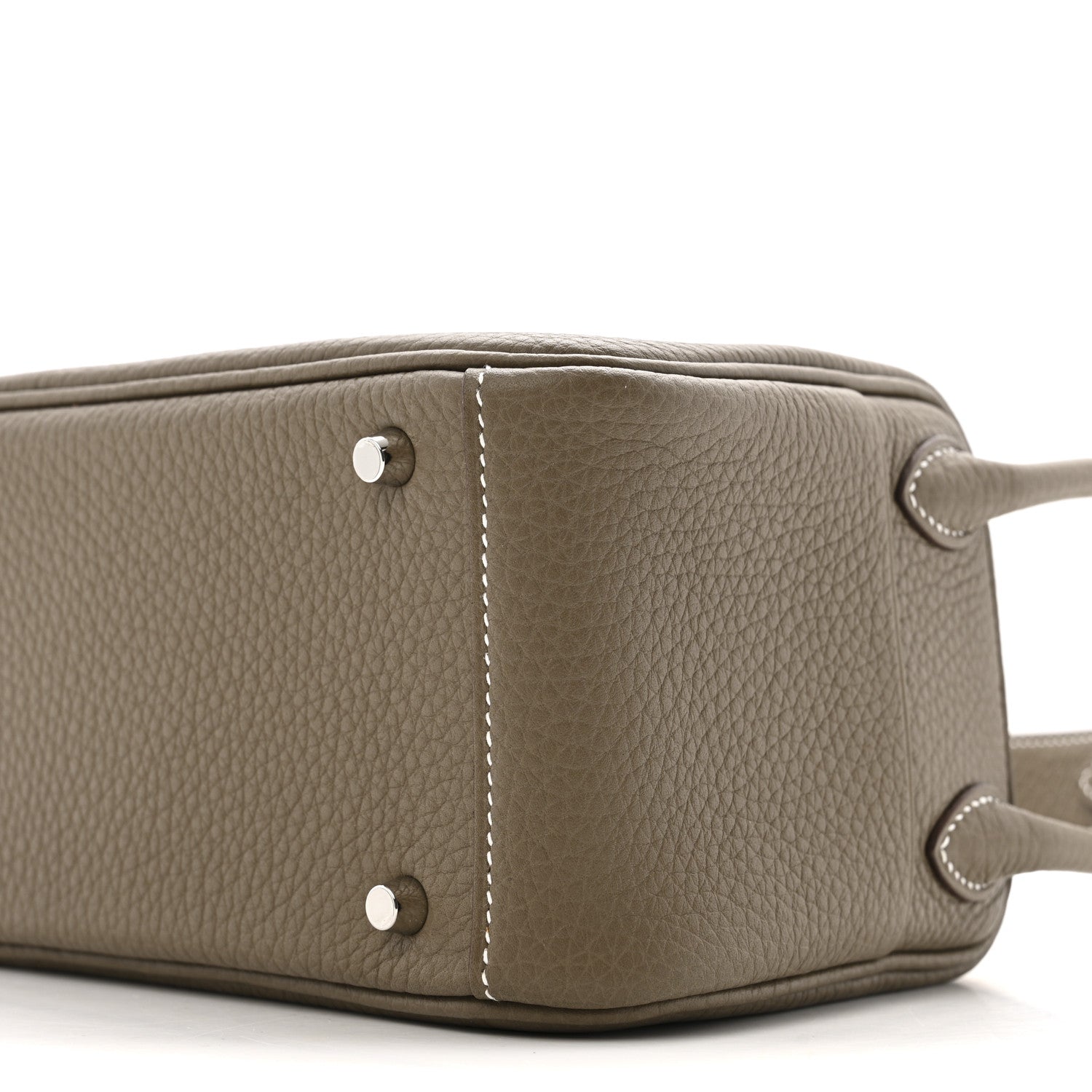 Hermes Taurillon Clemence Mini Lindy 20 Etoupe 10 of 11