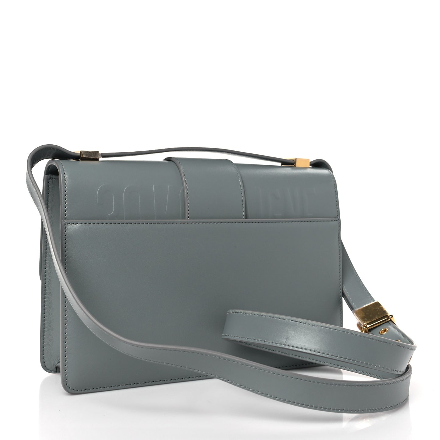 Smooth Calfskin 30 Montaigne Flap Bag Gray