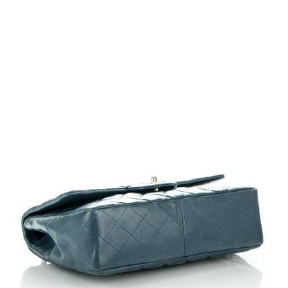 Chanel Lambskin Quilted Jumbo Single Flap Blue 4 of 7