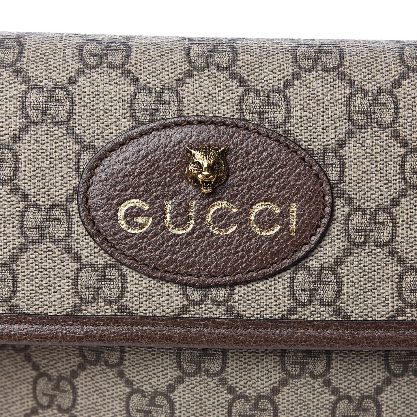 GG Supreme Monogram Neo Vintage Web Belt Bag Brown