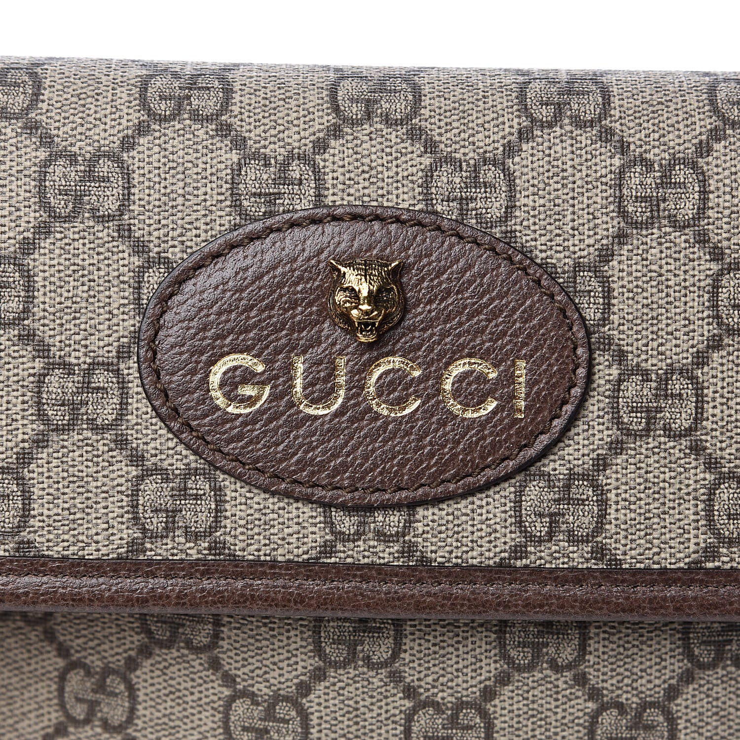 Gucci GG Supreme Monogram Neo Vintage Web Belt Bag Brown 9 of 10