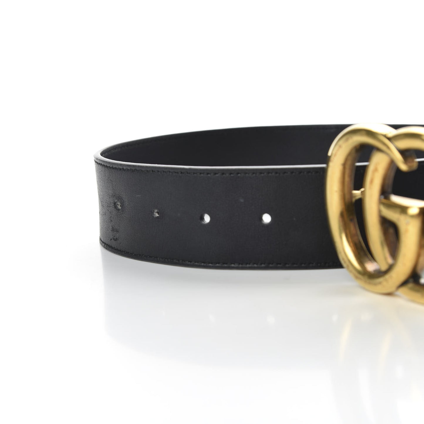 Calfskin Double G 40mm Belt 80 32 Black