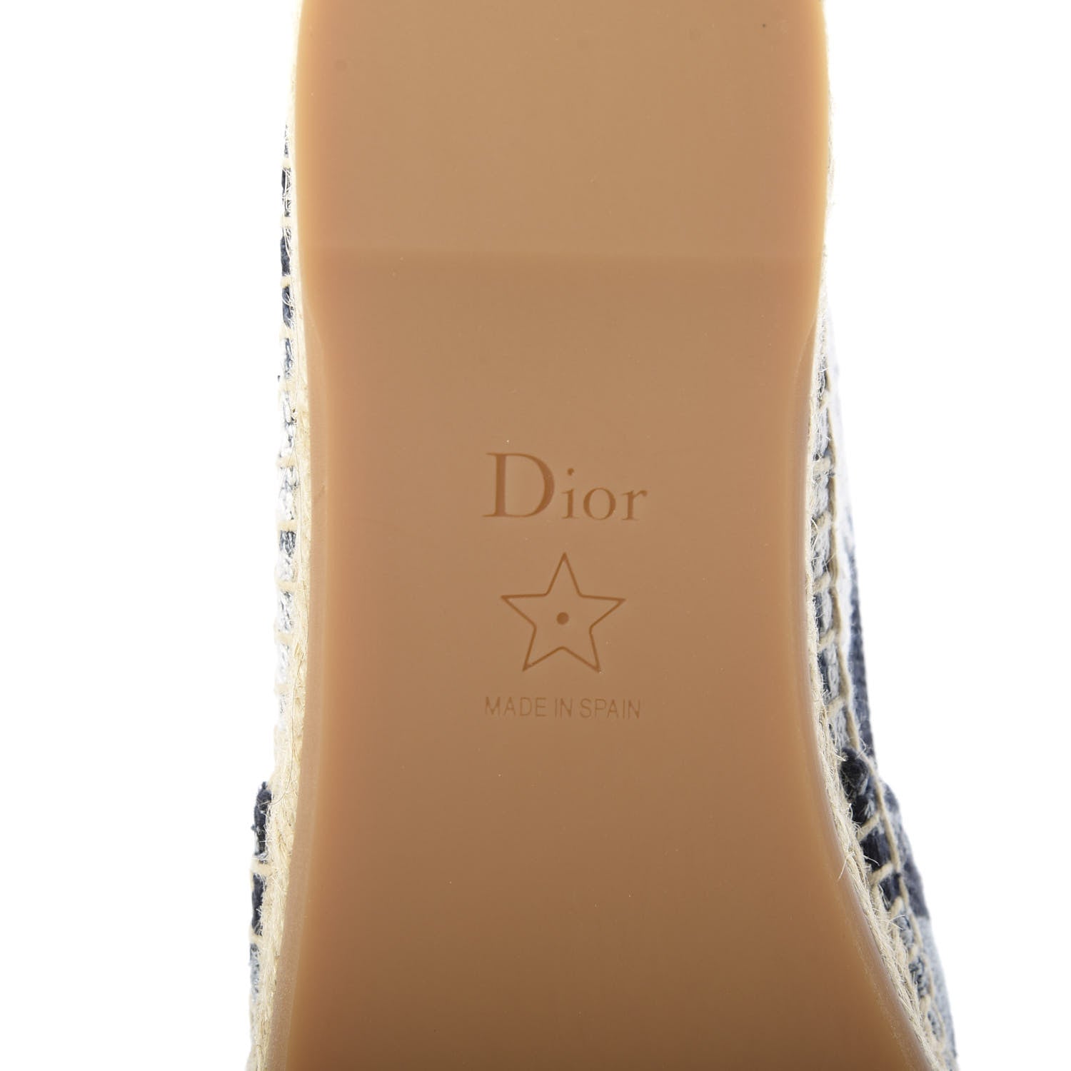 Christian Dior Canvas Tie and Dior Embroidered Granville 15mm Espadrilles 36.5 Denim 6 of 9