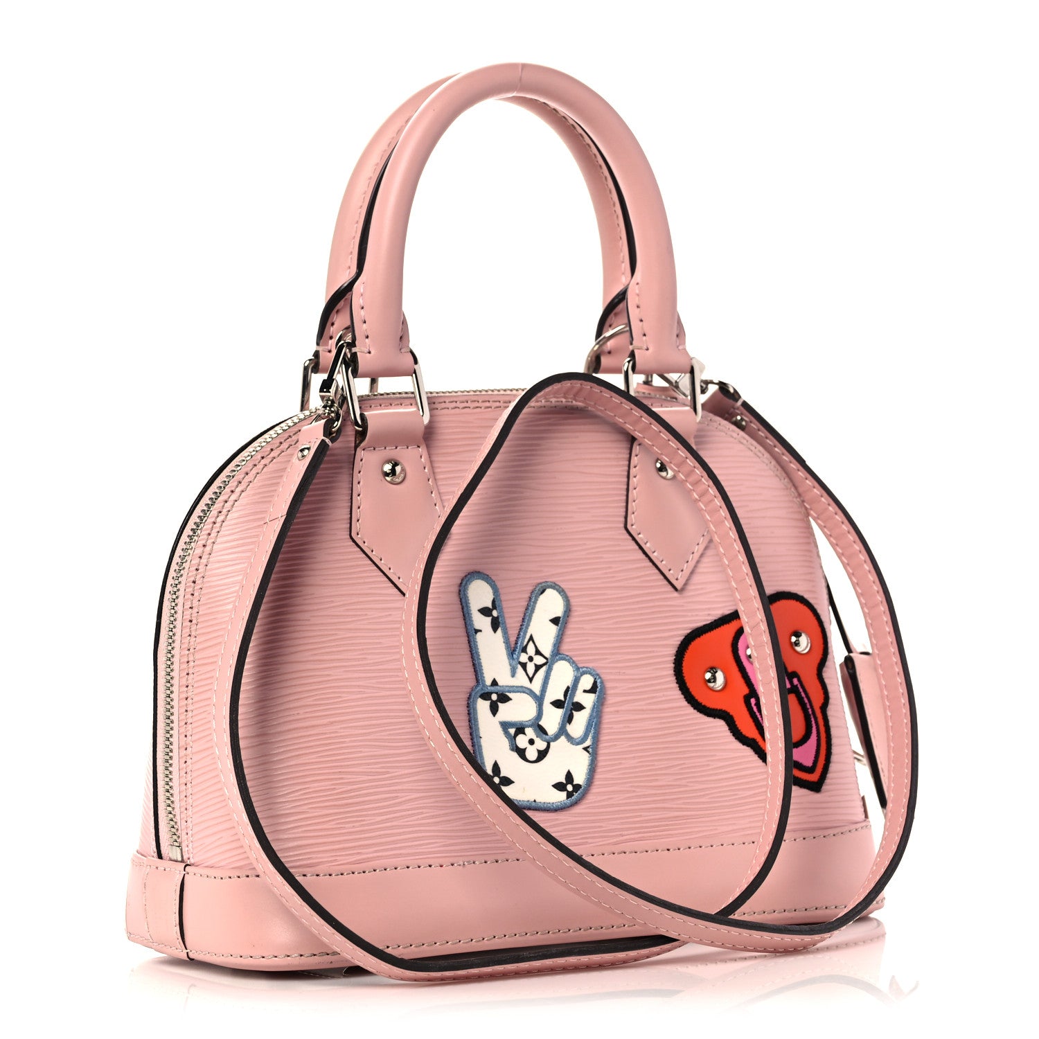Louis Vuitton Epi Stickers Alma BB Rose Ballerine 2 of 16