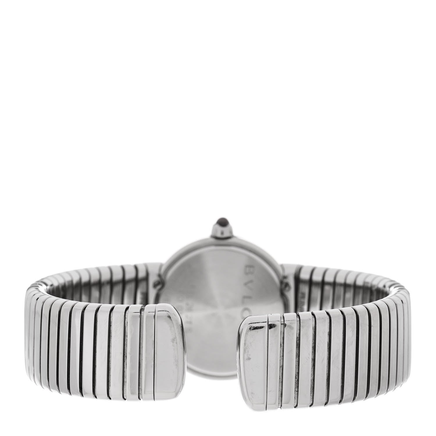 Bulgari Stainless Steel Diamond 26mm Tubogas Quartz Watch Black 3 of 4