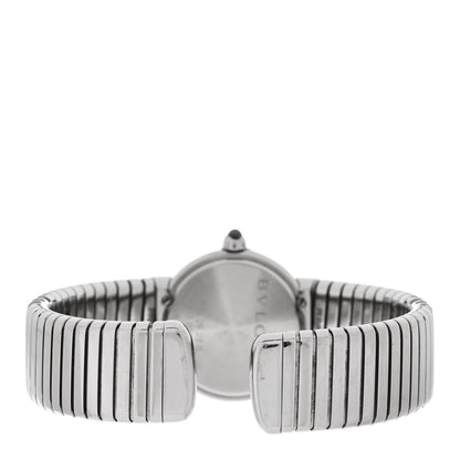 Bulgari Stainless Steel Diamond 26mm Tubogas Quartz Watch Black 3 of 4