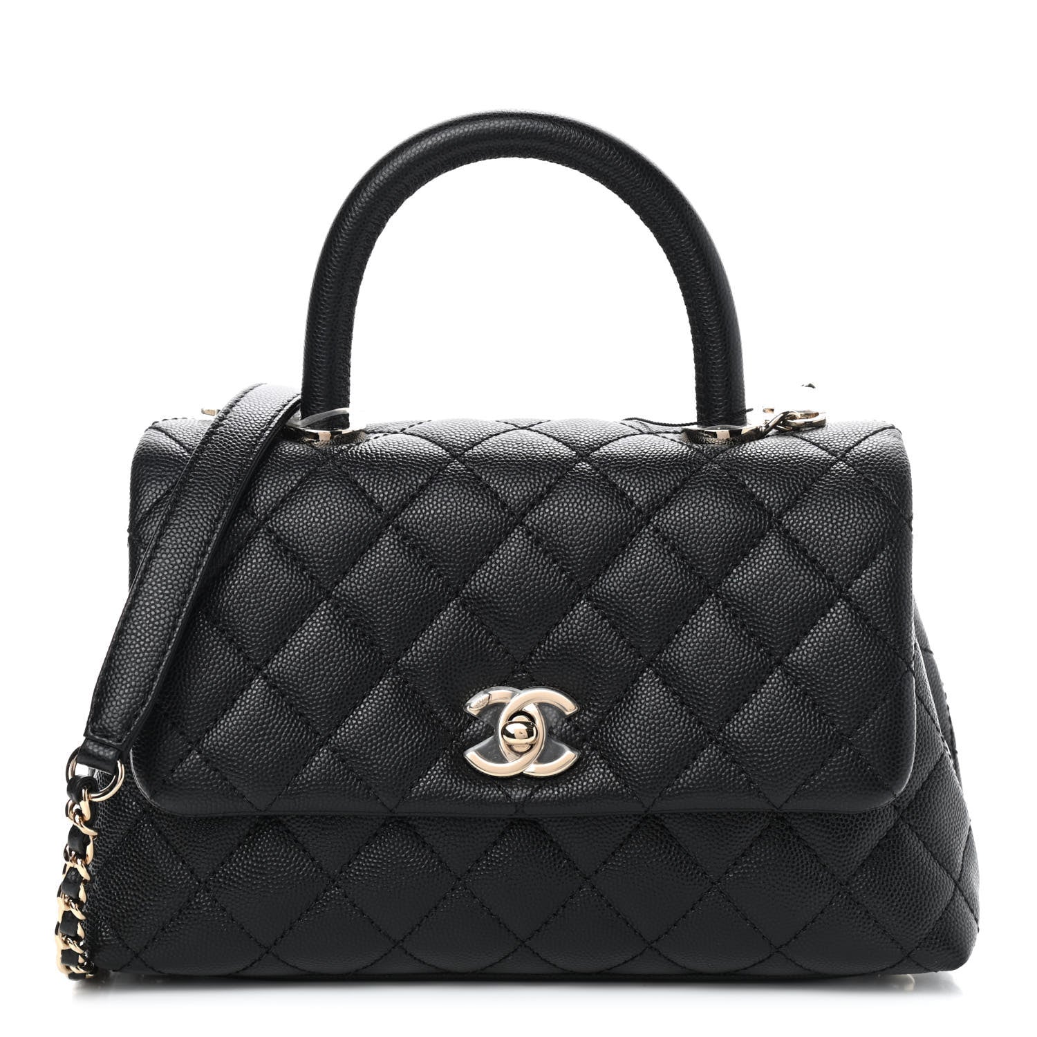 Chanel Caviar Quilted Mini Coco Handle Flap Black 1 of 9