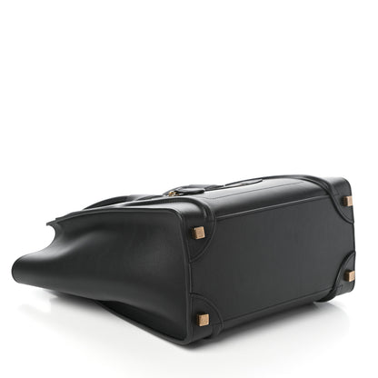 Celine Smooth Calfskin Micro Luggage Black 4 of 9