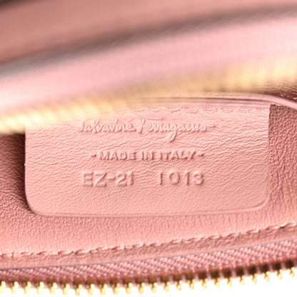 Salvatore Ferragamo Calfskin Trifolio Crossbody Bag Antique Rose 7 of 10