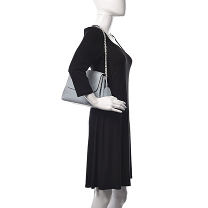 Christian Dior Calfskin Cannage Stitched Small Diorling Blue Porcelain 2 of 10