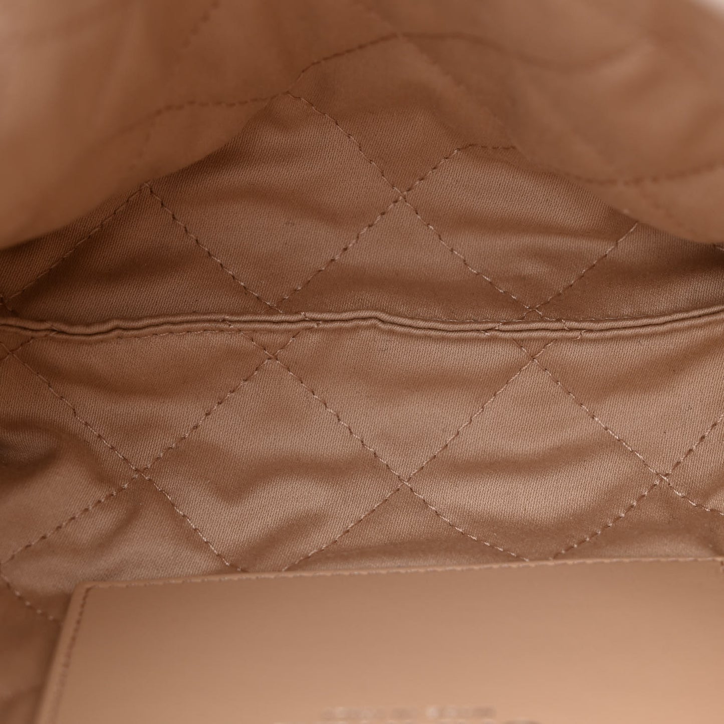 Shiny Calfskin Quilted Rainbow Mini Chanel 22 White