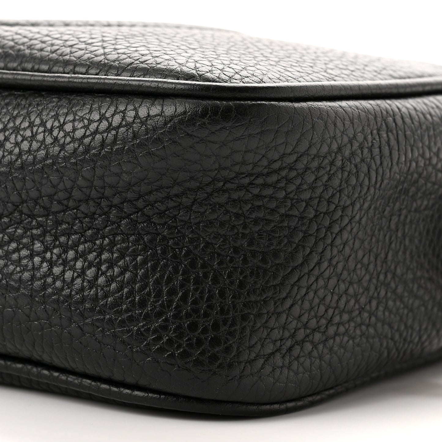 Pebbled Calfskin Mini Soho Disco Bag Black