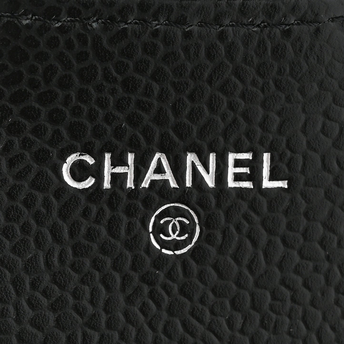 Caviar Quilted Large Gusset Flap Wallet Black