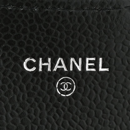Chanel Caviar Quilted Large Gusset Flap Wallet Black 6 of 9