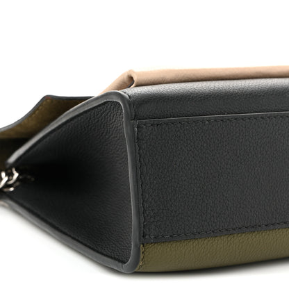 Louis Vuitton Soft Calfskin Mylockme Chain Bag BB Smokey Brown Green 9 of 11