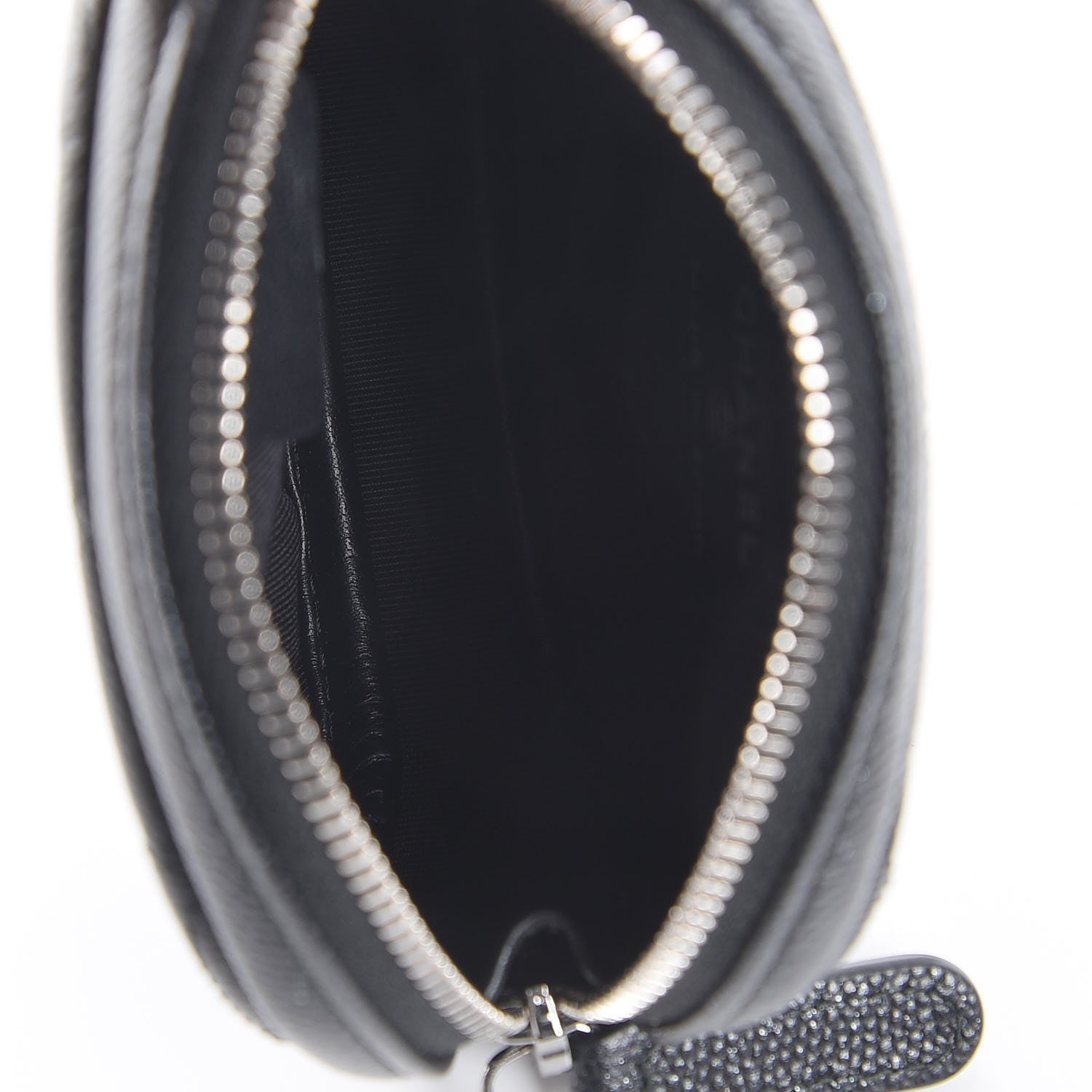 Chanel Iridescent Caviar Quilted Zip Around Classic Coin Purse Black 5 of 8