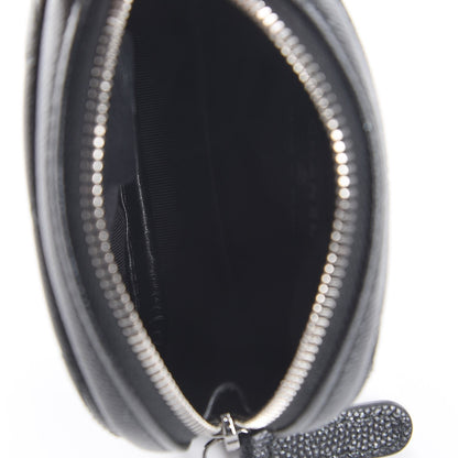 Chanel Iridescent Caviar Quilted Zip Around Classic Coin Purse Black 5 of 8