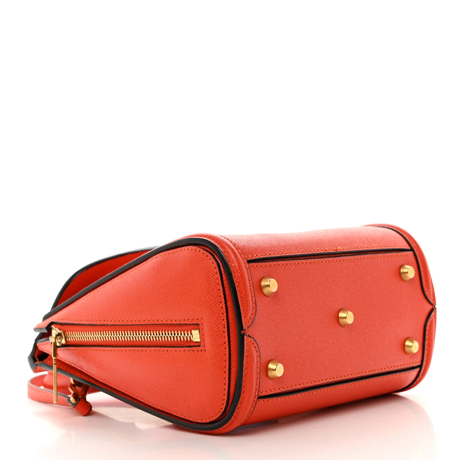 Alexander McQueen Grain Calfskin Mini Heroine Orange 4 of 11