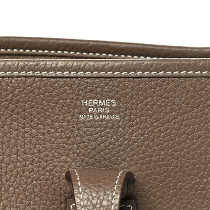Hermes Taurillon Clemence Evelyne III PM Etoupe 6 of 10