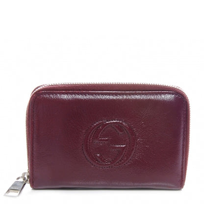 Gucci Calfskin Soho Compact Wallet Bordeaux 1 of 7