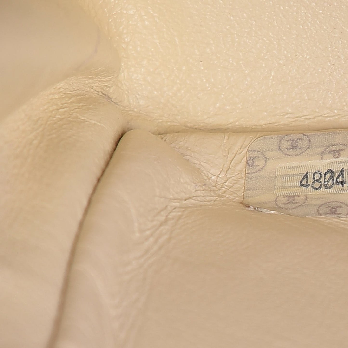 Lambskin Quilted Small Single Flap Beige