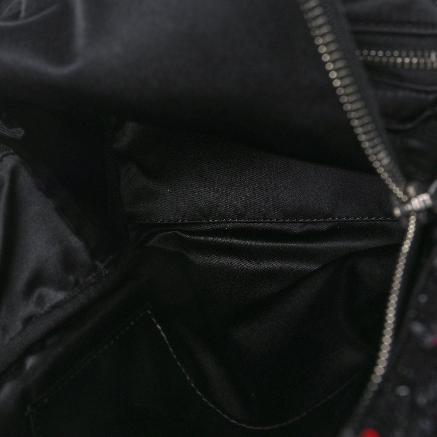 Tweed Nylon Quilted Small Astronaut Essentials Backpack Black Multicolor