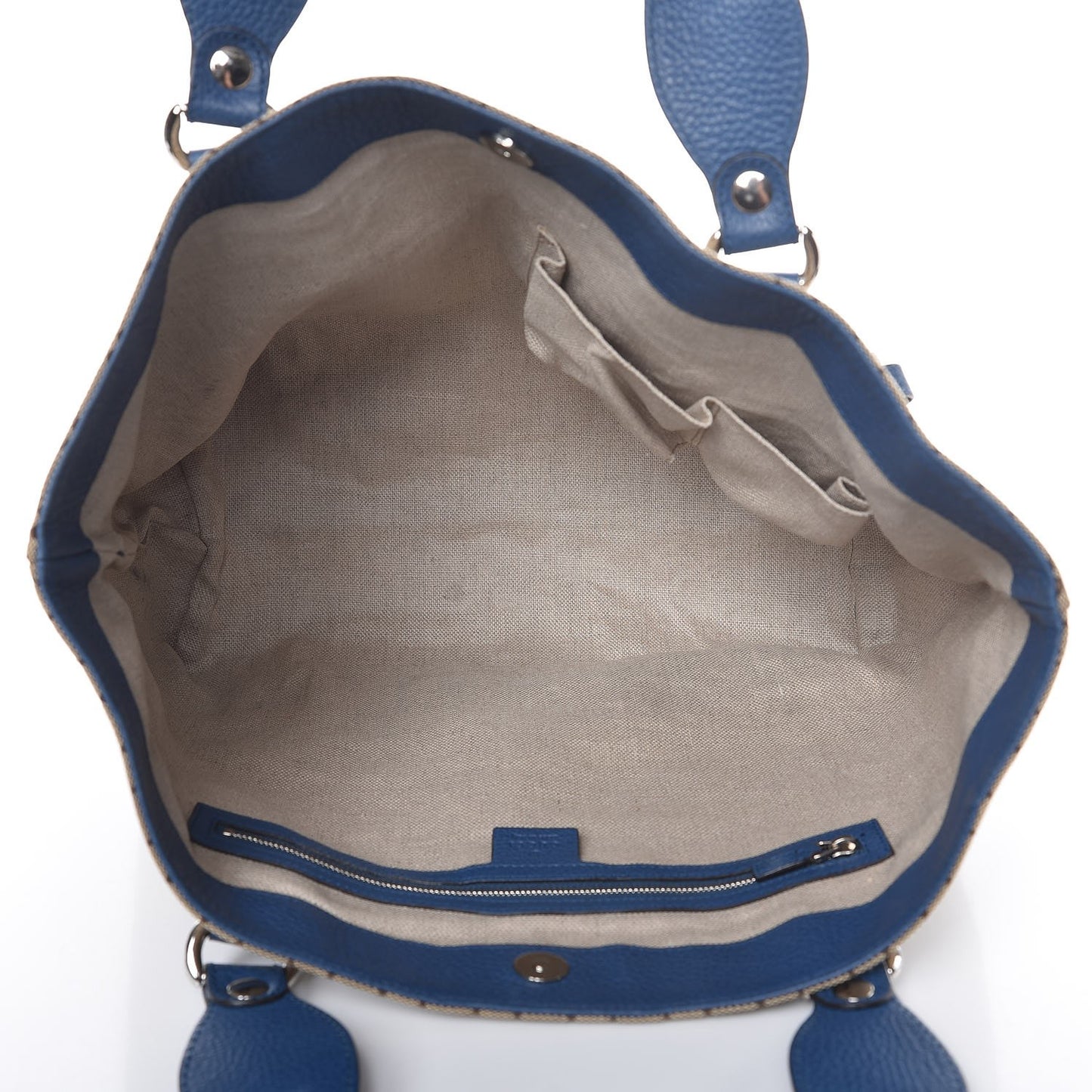 Monogram Medium Icon Bit Tote Blue
