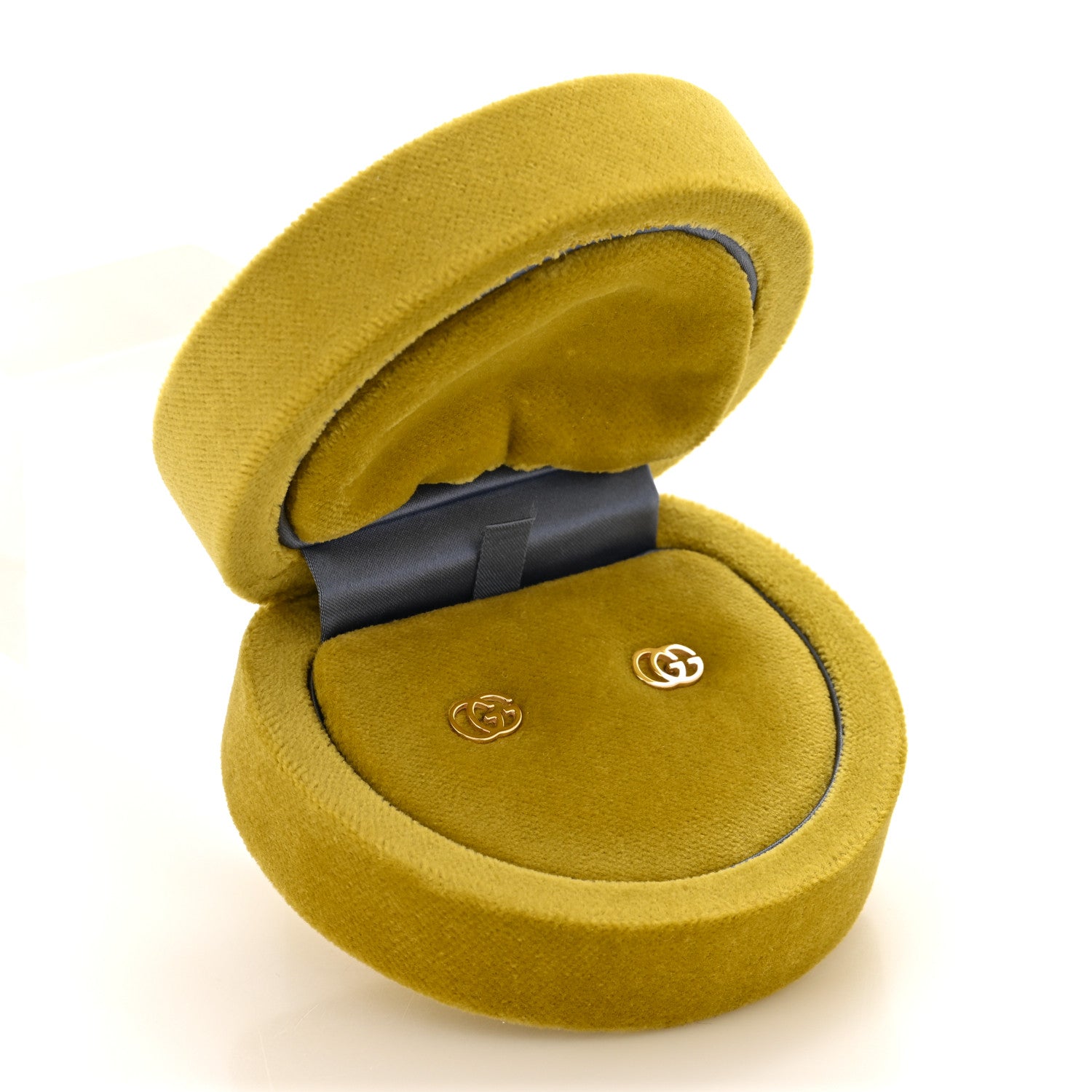 Gucci 18K Yellow Gold GG Tissue Stud Earrings 5 of 5