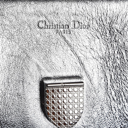 Christian Dior Metallic Calfskin Large Diorever Flap Silver 8 of 8