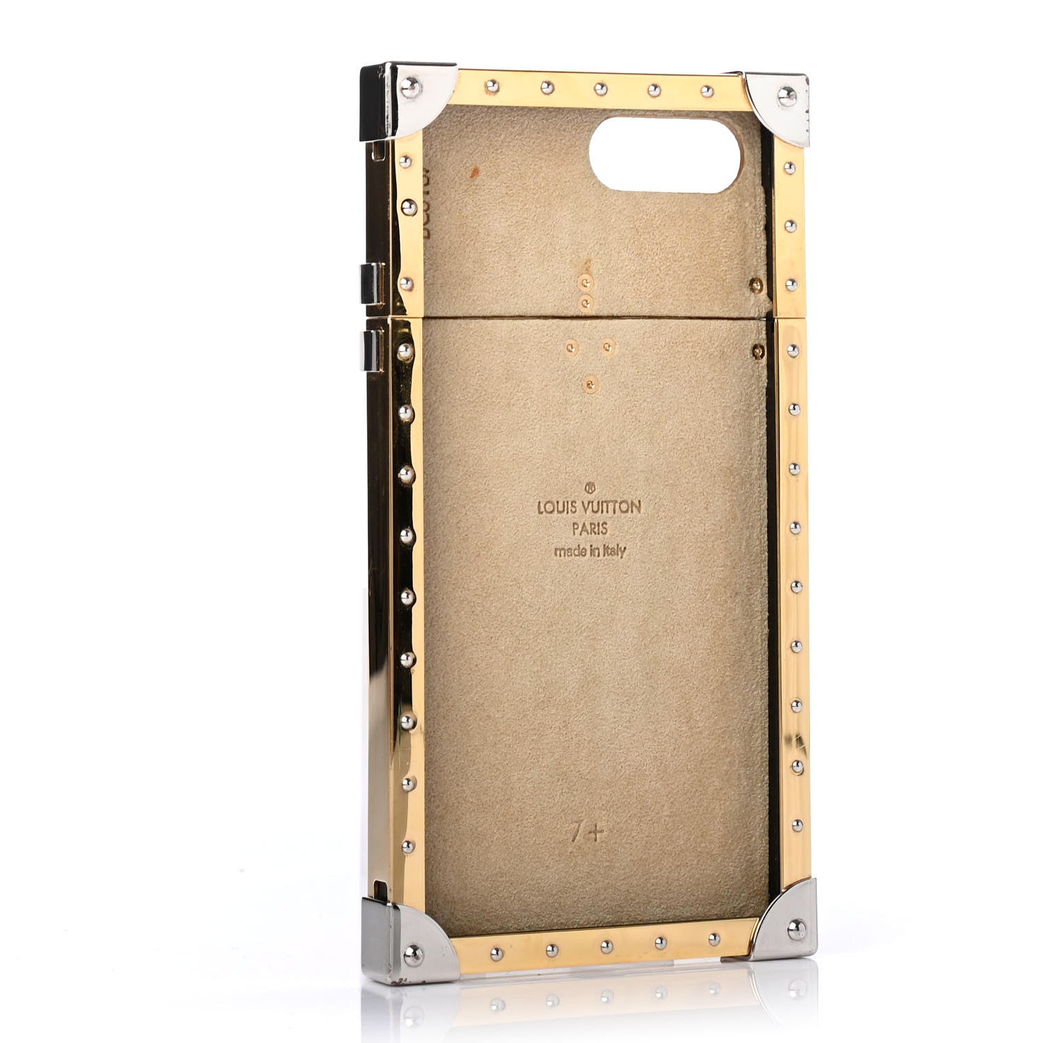 Louis Vuitton Crocodile Eye-Trunk iPhone 7 Plus Case Gold 831281